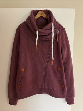 Wanakome Asymmetrical Zip Hoodie - Size L
